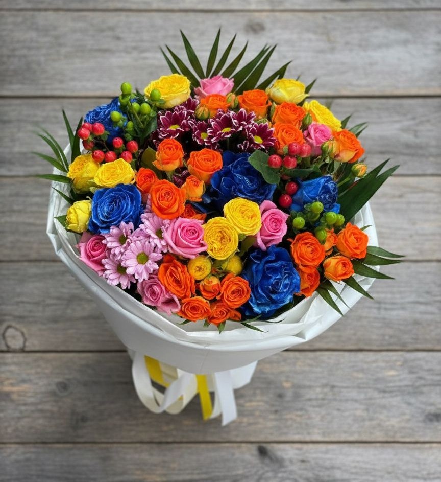 Букет цветов из: Розы и Хризантемы в Ардатове Республики Мордовия