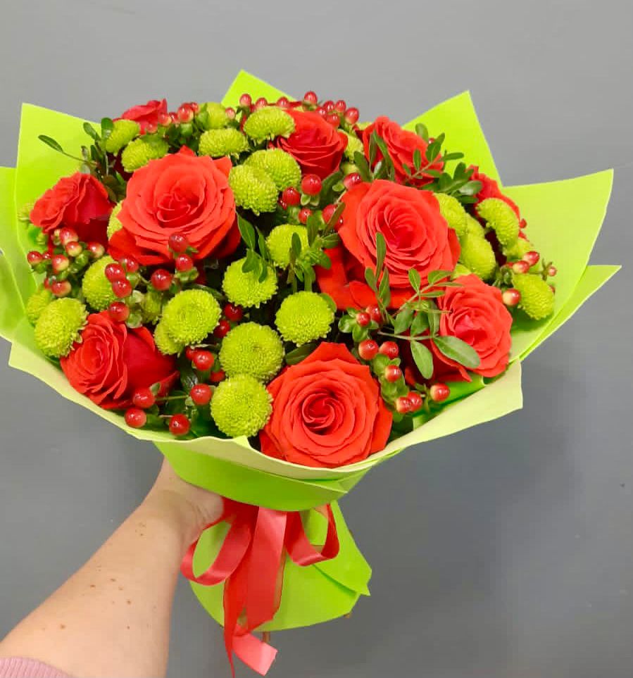 Букет цветов из: Хризантемы и Розы в Ардатове Республики Мордовия