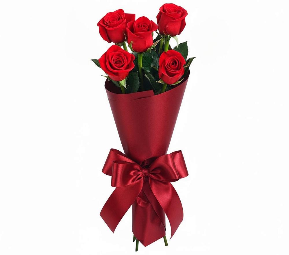 Букет 5 Красных роз Эдлесс Лав в Ардатове Республики Мордовия