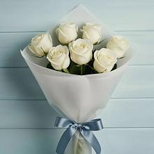 Букет 7 Белых роз Эдлесс Лав #REPLACE_PRED# Ардатове Республики Мордовия