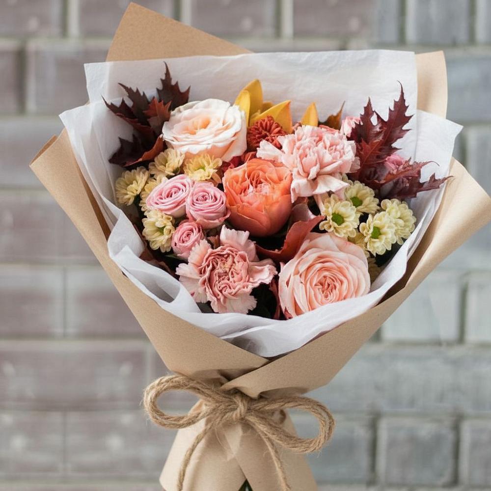 Букет цветов из: Гвоздики, Хризантемы и Розы в Ардатове Республики Мордовия