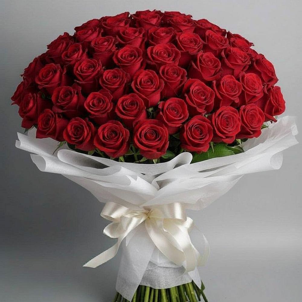 Букет 101 Красная роза Блэк Мэджик в Ардатове Республики Мордовия
