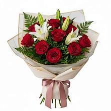 Букет цветов из:  Лилии и Розы в Ардатове Республики Мордовия