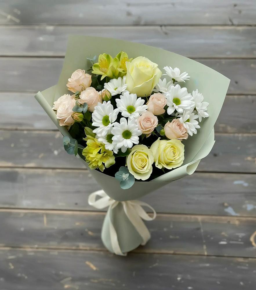 Букет цветов из: Альстромерии, Розы и Хризантемы в Ардатове Республики Мордовия
