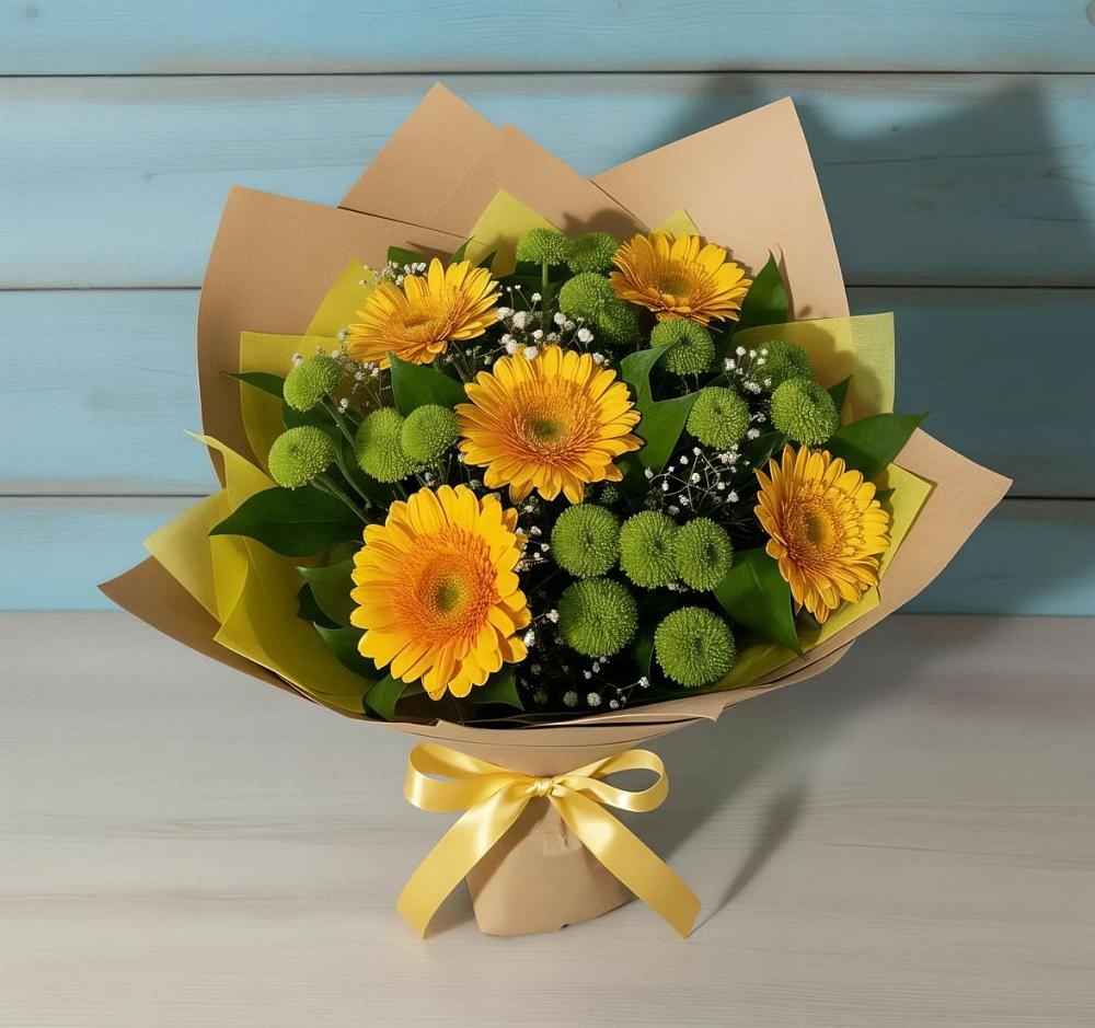 Букет цветов из: Герберы и Хризантемы в Ардатове Республики Мордовия
