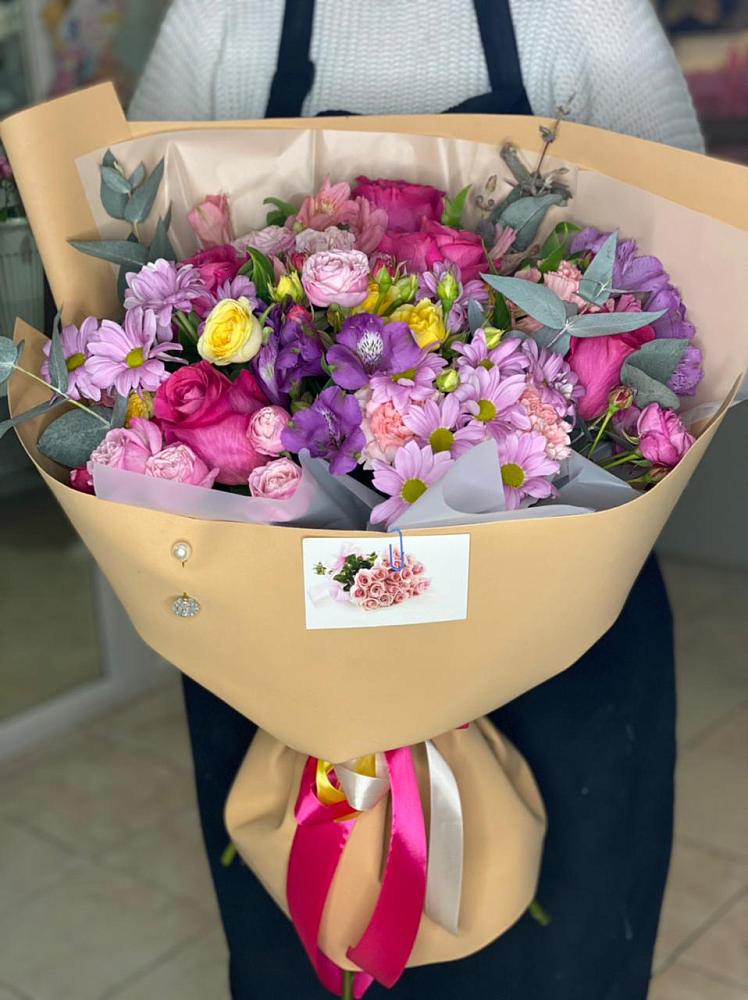 Букет цветов из: Хризантемы, Гвоздики и Альстромерии в Ардатове Республики Мордовия