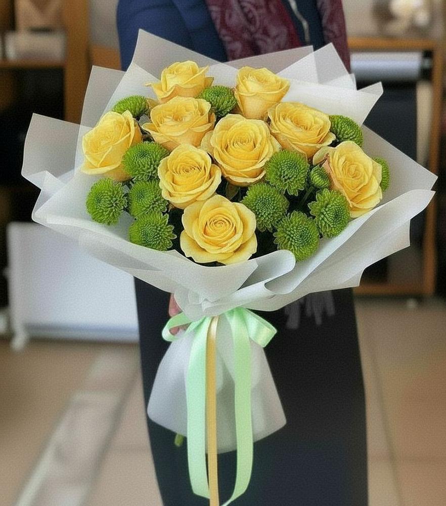 Букет цветов из: Хризантемы и Розы в Ардатове Республики Мордовия