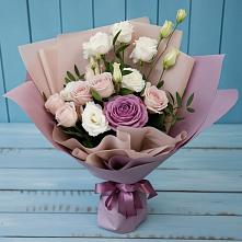 Букет цветов из:  Розы и Лизиантусы в Ардатове Республики Мордовия