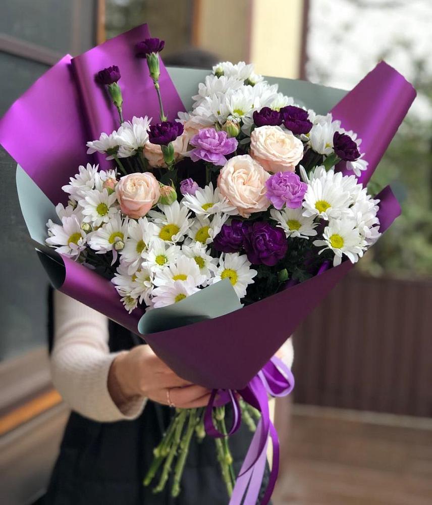 Букет цветов из: Хризантемы, Гвоздики и Розы в Ардатове Республики Мордовия
