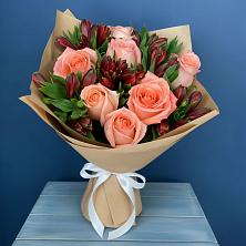 Букет цветов из:  Розы и Альстромерии в Ардатове Республики Мордовия