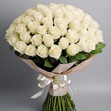 Букет 101 беля роза Белоснежка в Ардатове Республики Мордовия