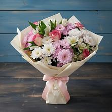 Букет цветов из:  Хризантемы, Альстромерии и Розы в Ардатове Республики Мордовия