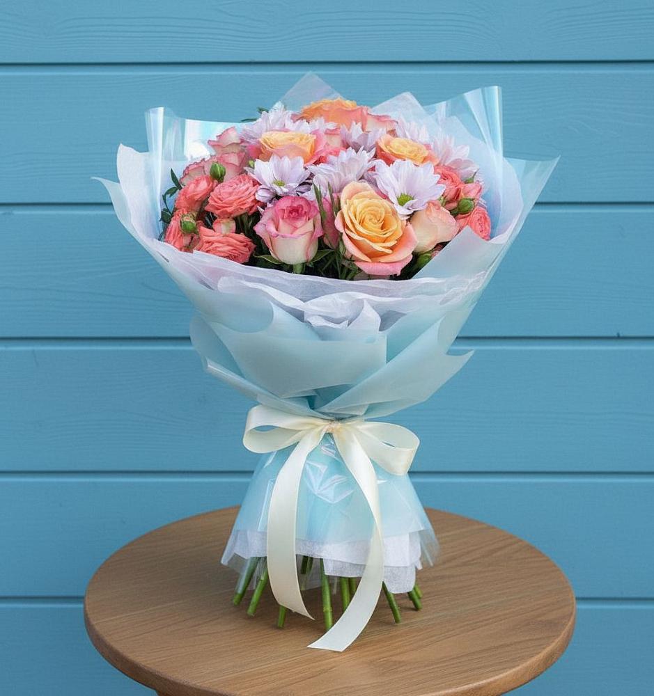 Букет цветов из: Хризантемы и Розы в Ардатове Республики Мордовия