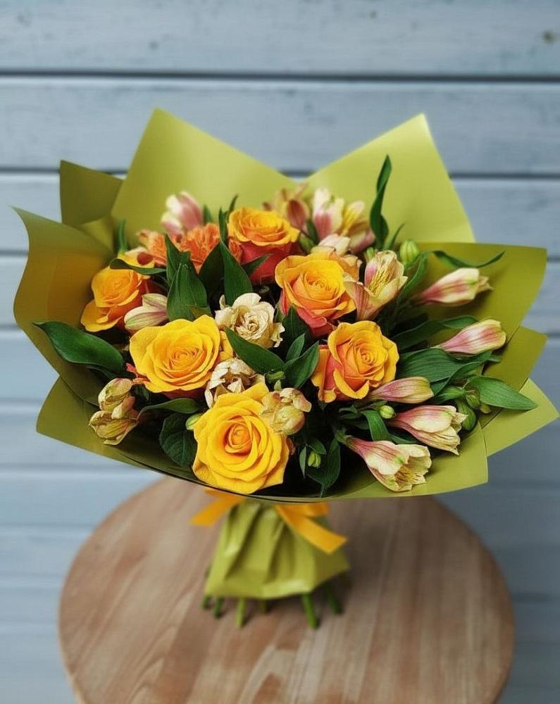 Букет цветов из: Альстромерии и Розы в Ардатове Республики Мордовия