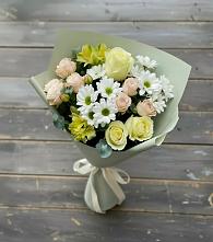 Букет цветов из:  Альстромерии, Розы и Хризантемы в Ардатове Республики Мордовия