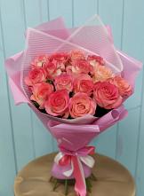 Букет 15 Розовых роз Равель в Ардатове Республики Мордовия