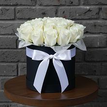 Цветочная композиция из Розы в шляпной коробке в Ардатове Республики Мордовия